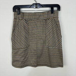Altar'd State Houndstooth Mini Skirt Fall Winter
